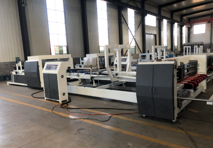 PRY-2600 High Speed Full Automatic Folder Gluer Machine dengan Unit Strapping 1