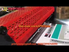 Seri SGUV Semi Otomatis atau Online Mesin Pelapis UV Spot Penuh Glazur