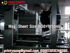 PRY-1650BG Mesin Laminasi Flute Karet Karet Semi Otomatis Berkecepatan Tinggi