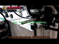 SGZ-UV740X-A Otomatis Spot UV Roller Varnish Oil Coating Machine untuk kertas
