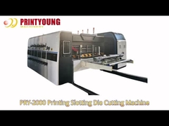 PRY-2000 Otomatis Lead Edge Tiga Warna Flexo Printing Slotting dan Die Cutting Mesin