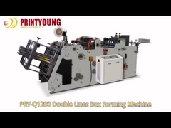 PRY-Q1200 Mesin Pembentuk Kotak Hamburger Lini Ganda dengan Servo Motor Penuh