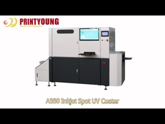 A350 Digital 3pcs Kepala Cetak 1080DPI Inkjet Spot Mesin Pelapis UV