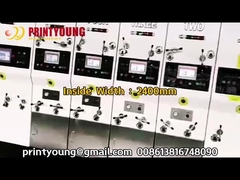 PRY-D1224 Kecepatan Tinggi Full Automatic 4 Color Flexo Printing Slotting Die Cutting Stacking Machine