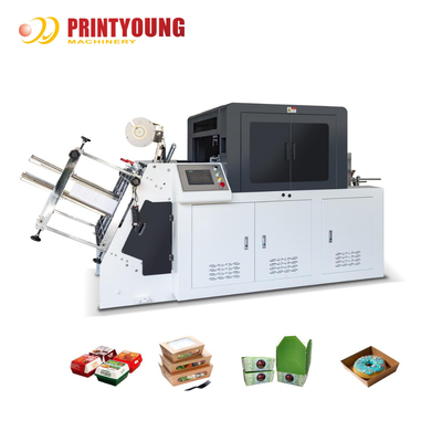 PRY-800 Servo Penuh Otomatis 380V Mesin Pembentuk Mangkuk & Kotak Kertas Berkecepatan Tinggi 60-200 Buah/Menit